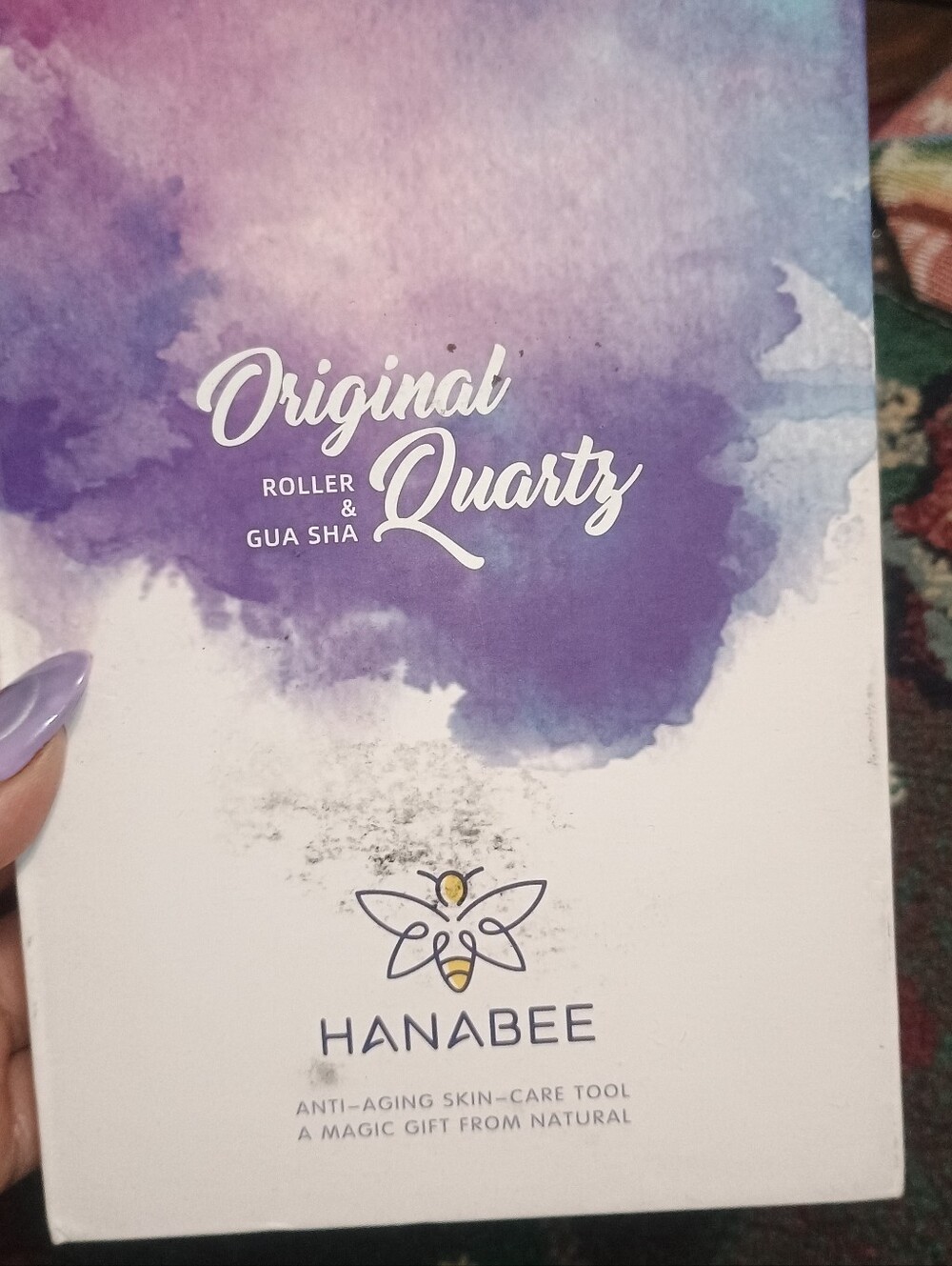Hanabee Original Quartz Roller & Gua Sha - Purple (NEW)